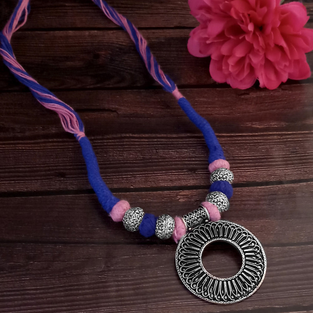 Jeweljunk Navratri Special Oxidised Plated Necklace