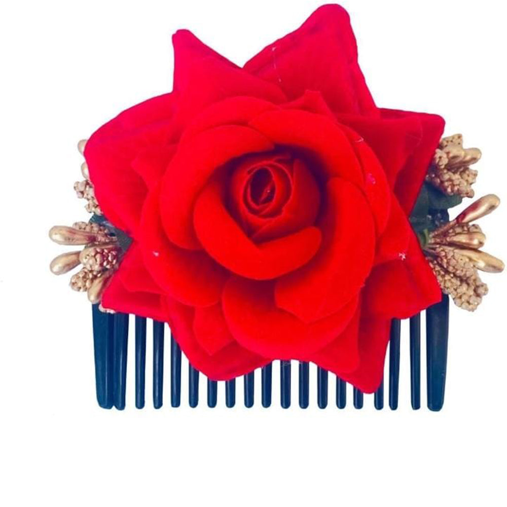 Kavyas Kreation Designer Floral Hair Brooch