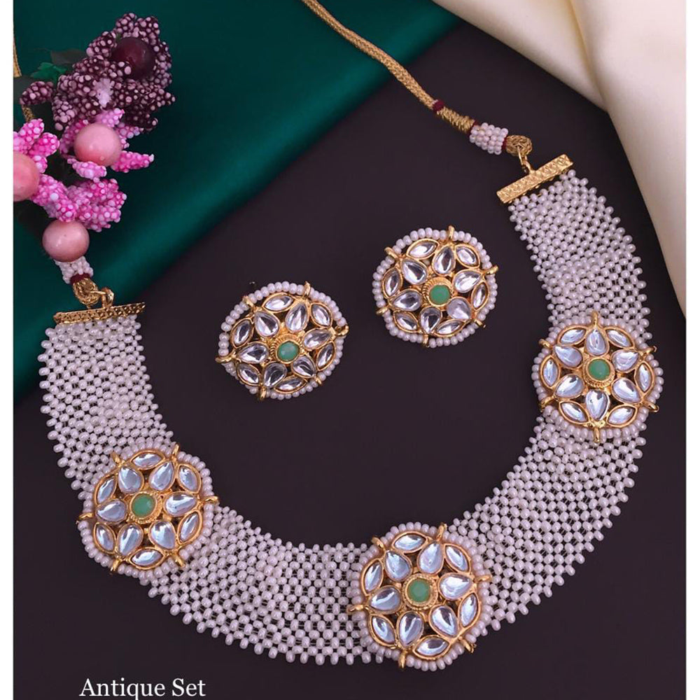 Everlasting Quality Jewels Kundan Stone Choker Necklace Set