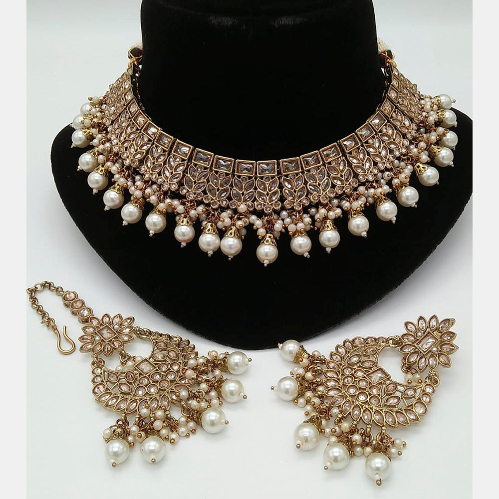 Everlasting Quality Jewels Kundan Stone Choker Necklace Set