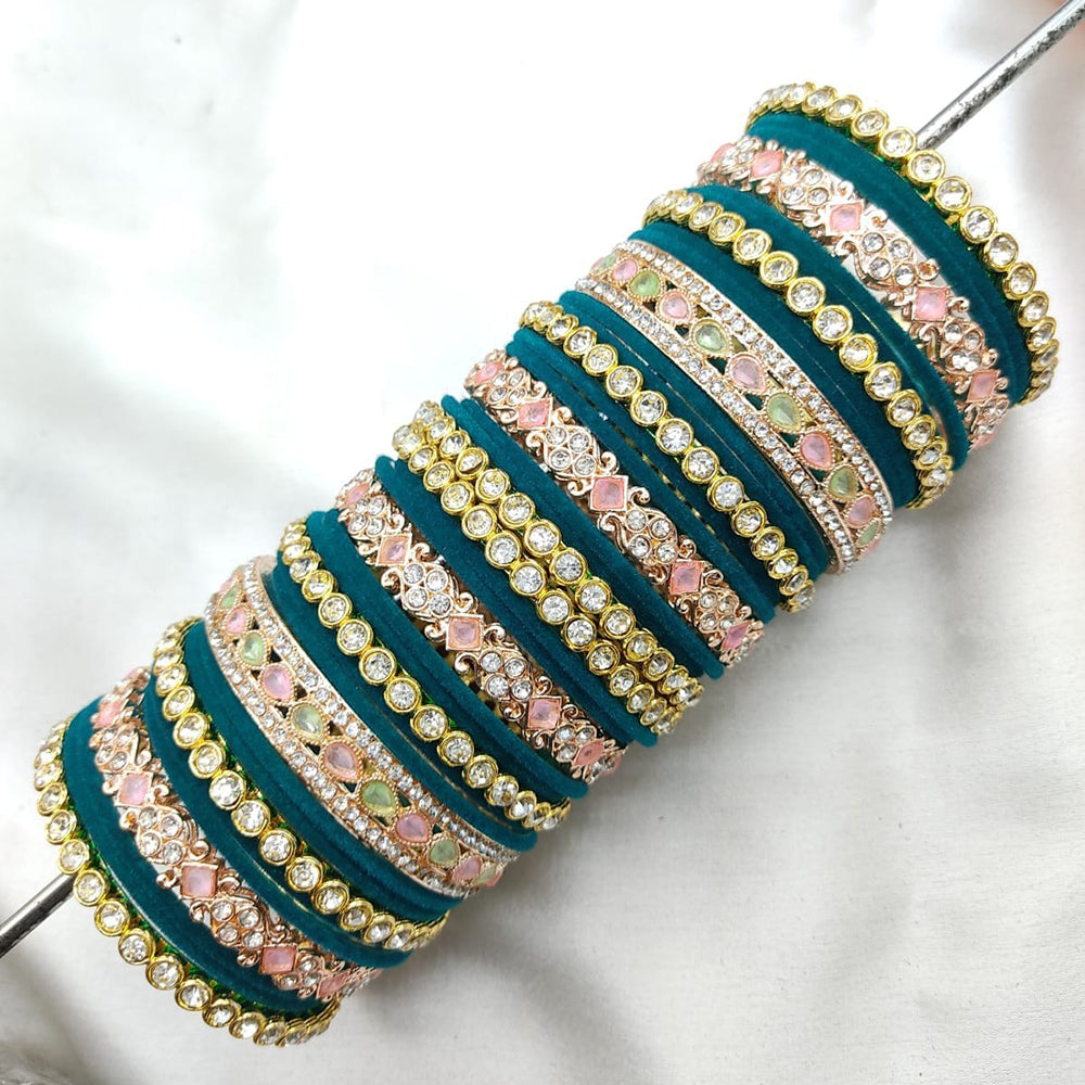 everlasting quality jewels velvet Bangles Set