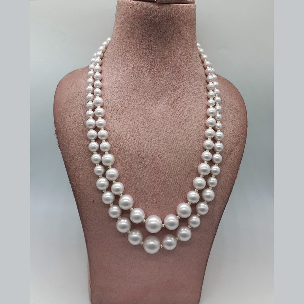 MG Beads Shellpearl Graduation Necklace