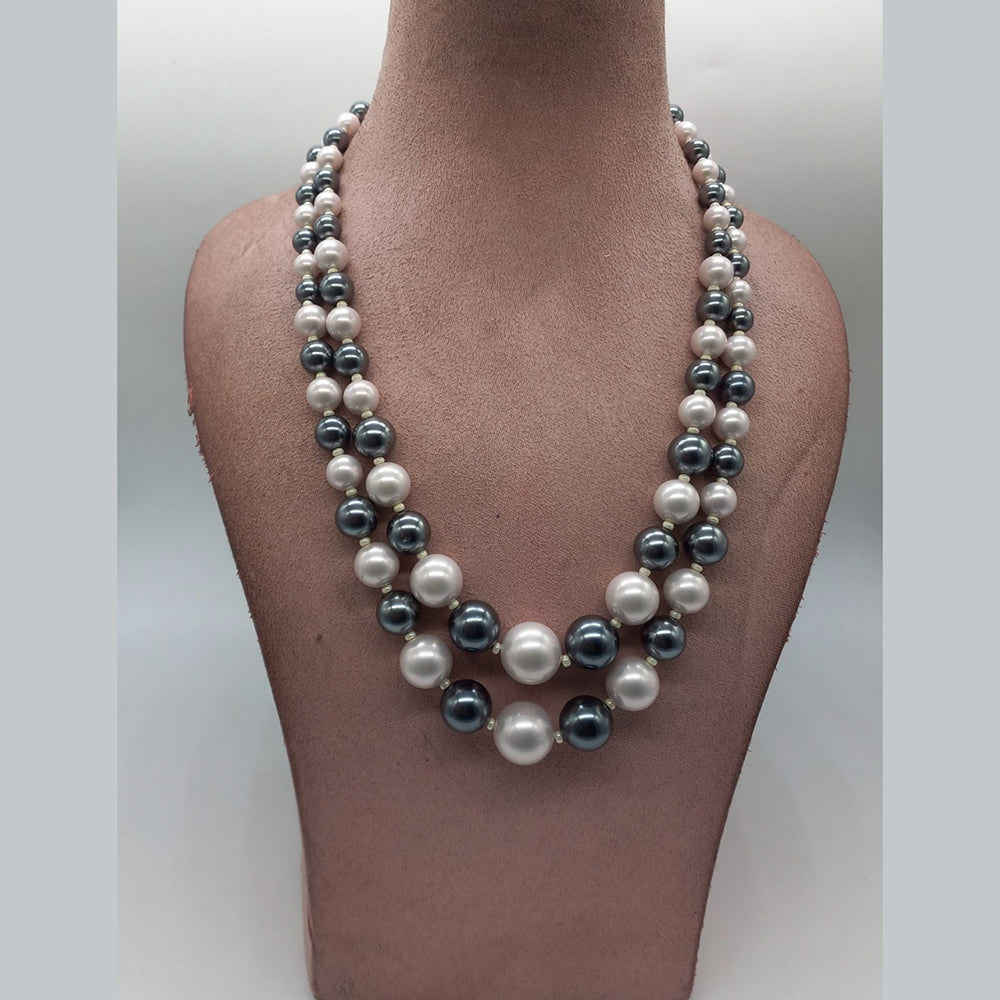 MG Beads Shellpearl Graduation Necklace