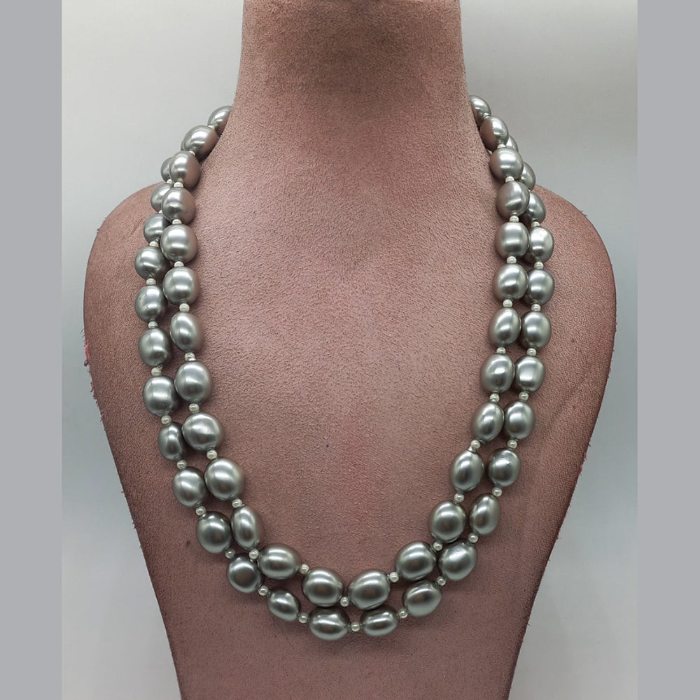 MG Beads Tsp Flat Tumble Necklace