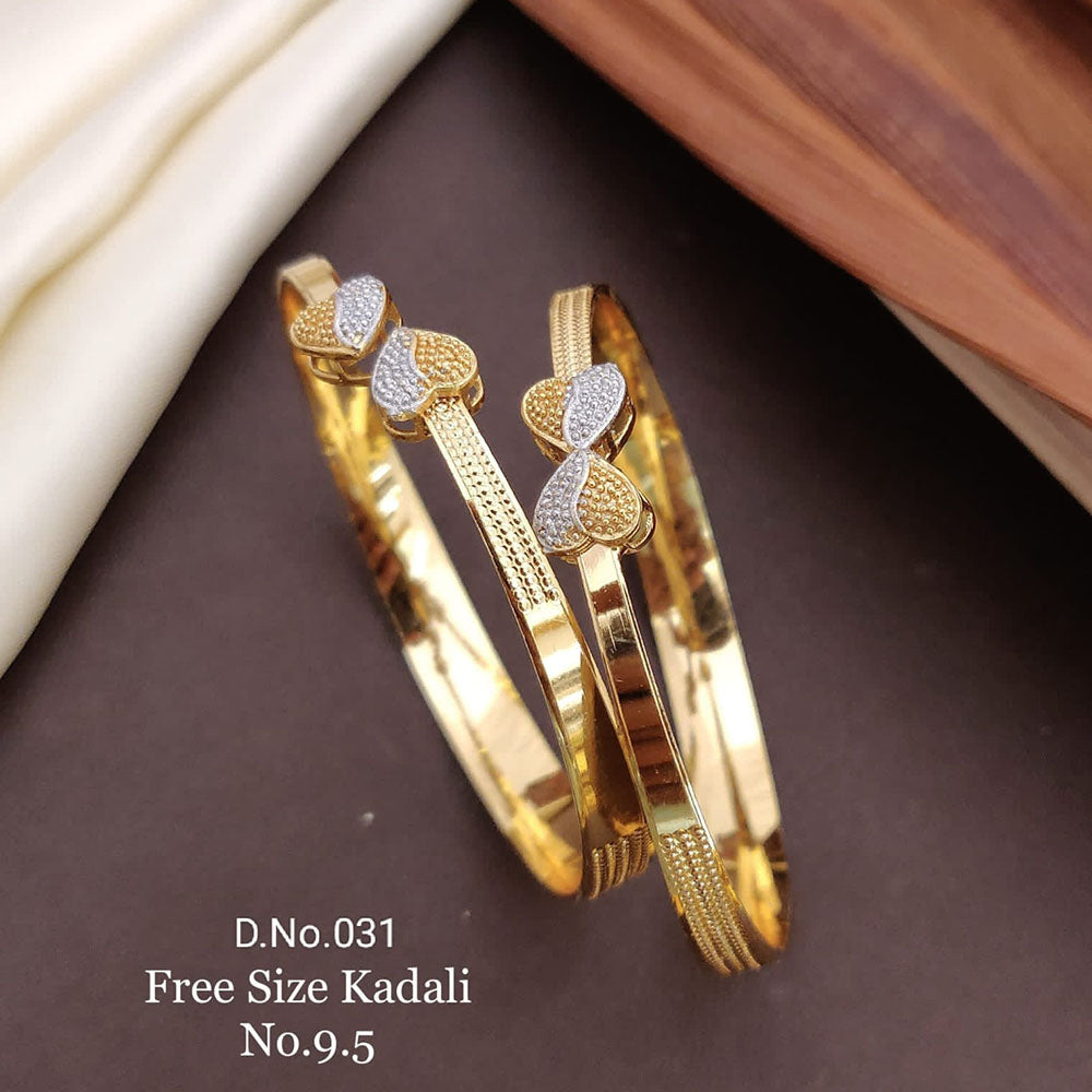 FS Collection Gold Plated Bangles Set - 11411185GL