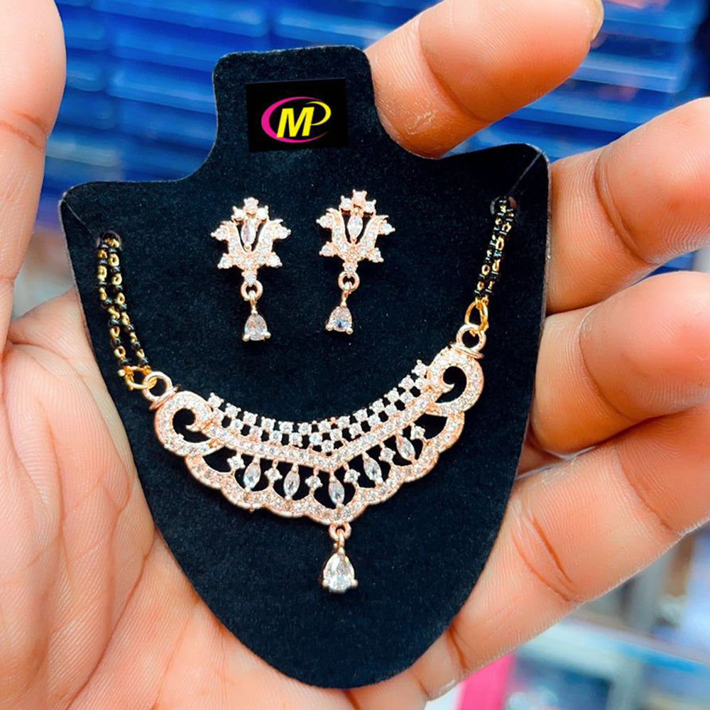 FS Collection AD Stone Mangalsutra Set