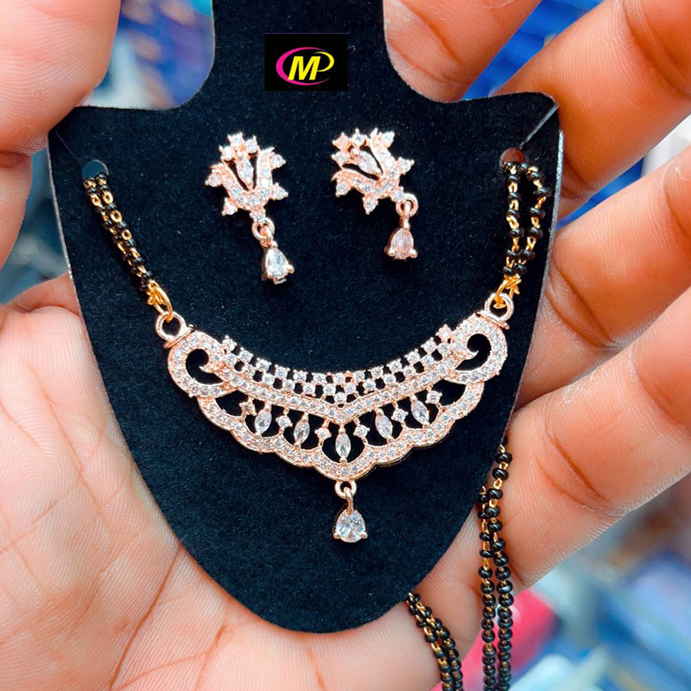 FS Collection AD Stone Mangalsutra Set