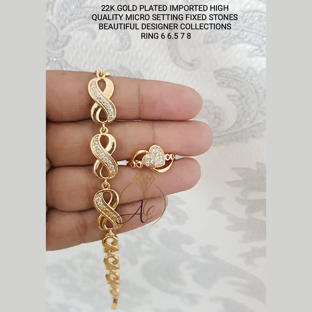 FS Collection Gold Plated Jewellery Combo