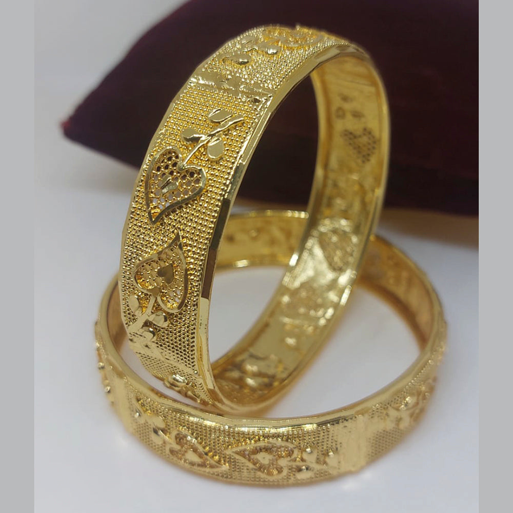 FS Collection Gold Plated Bangles Set