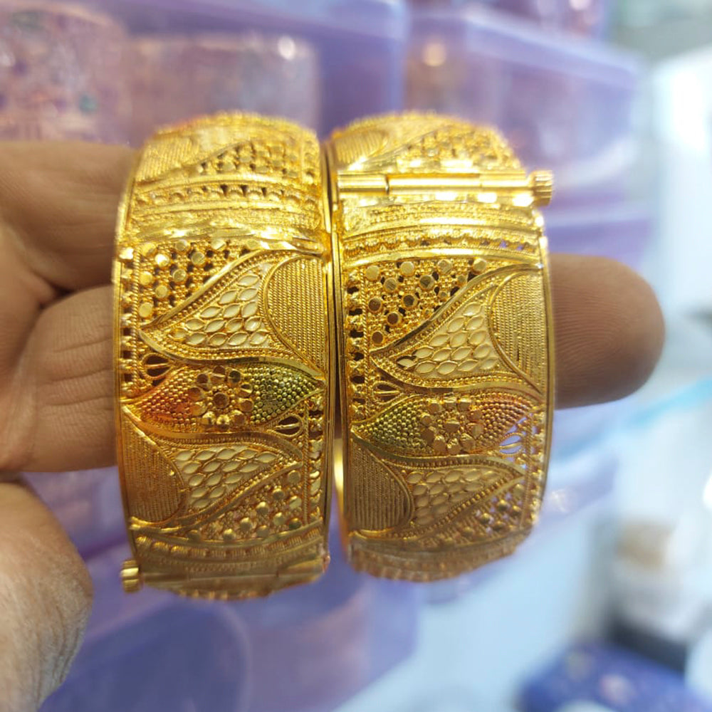 FS Collection Gold Plated Bangles Set