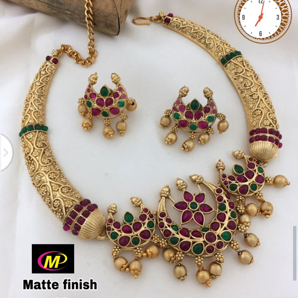 Kundan stone choker necklace Clearance