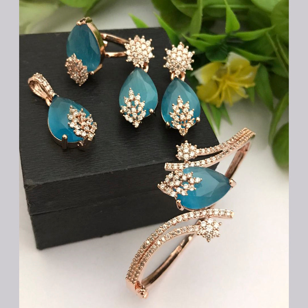 FS Collection Gold Plated Jewellery Combo