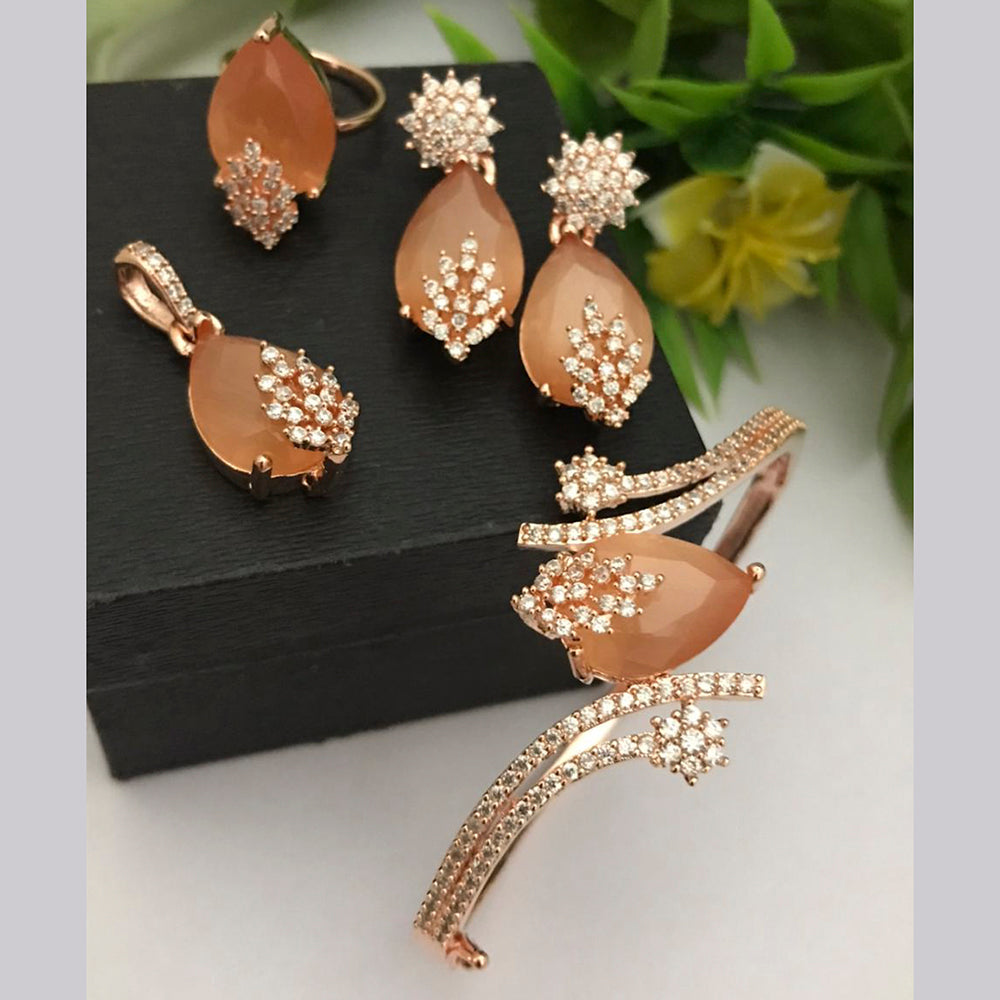 FS Collection Gold Plated Jewellery Combo