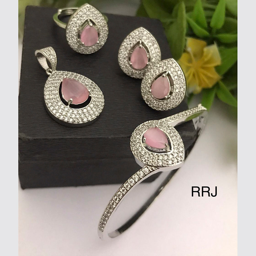 FS Collection Silver Plated Jewellery Combo