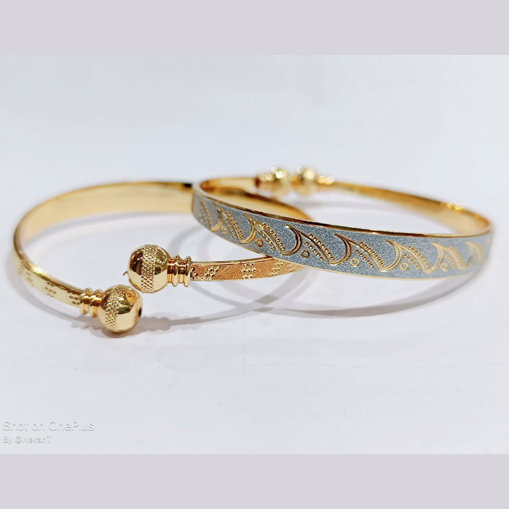 FS Collection Gold Plated Openable Kada