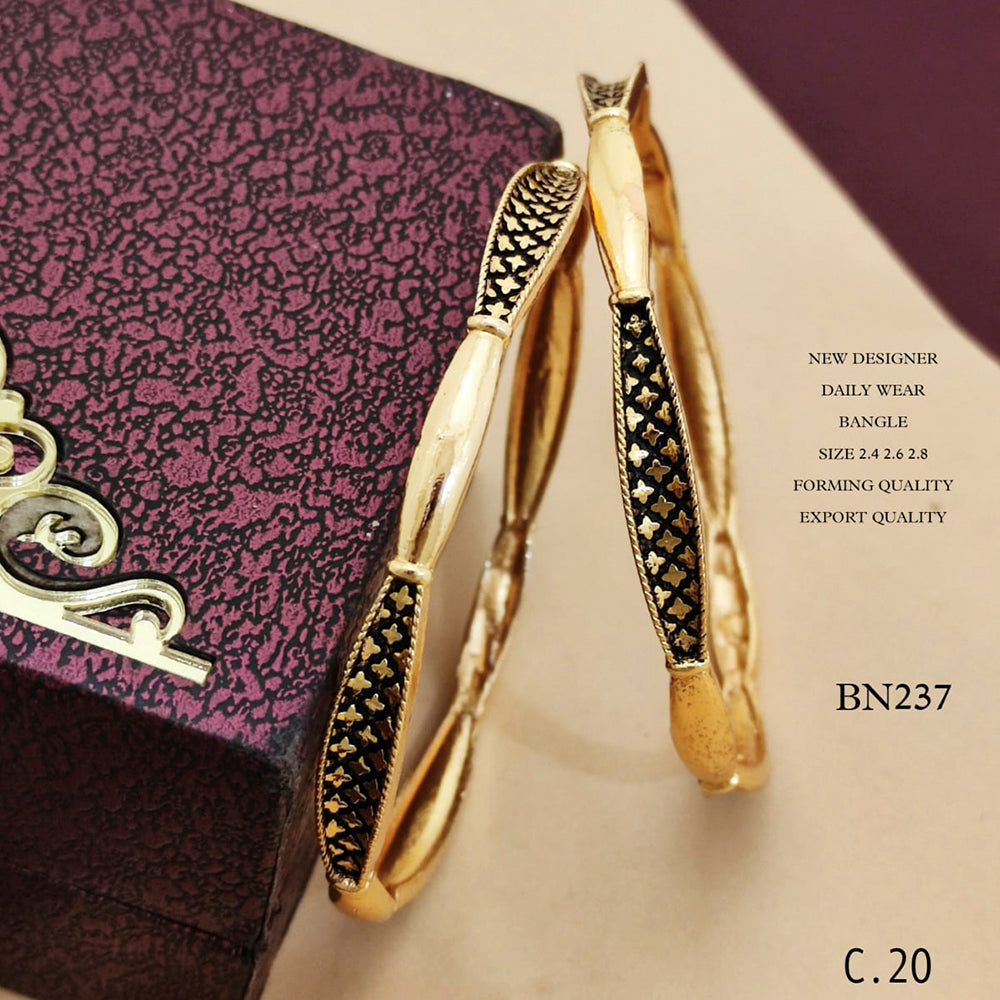 FS Collection Gold Plated Bangles