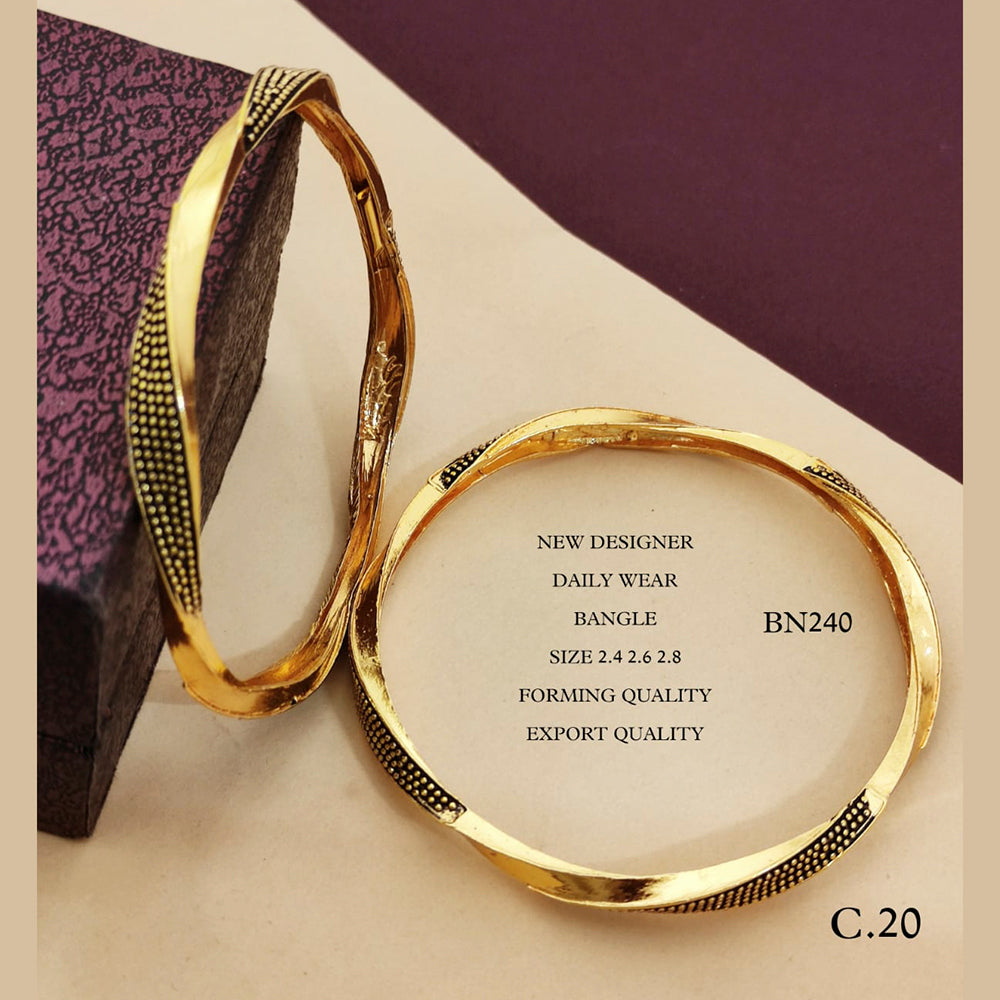 FS Collection Gold Plated Bangles