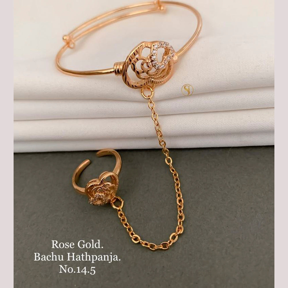 FS Colletion Rose Gold Plated Hand Harness