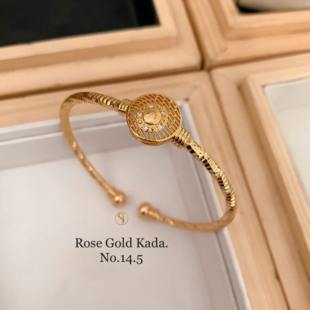 FS Collection Rose Gold Plated Kada