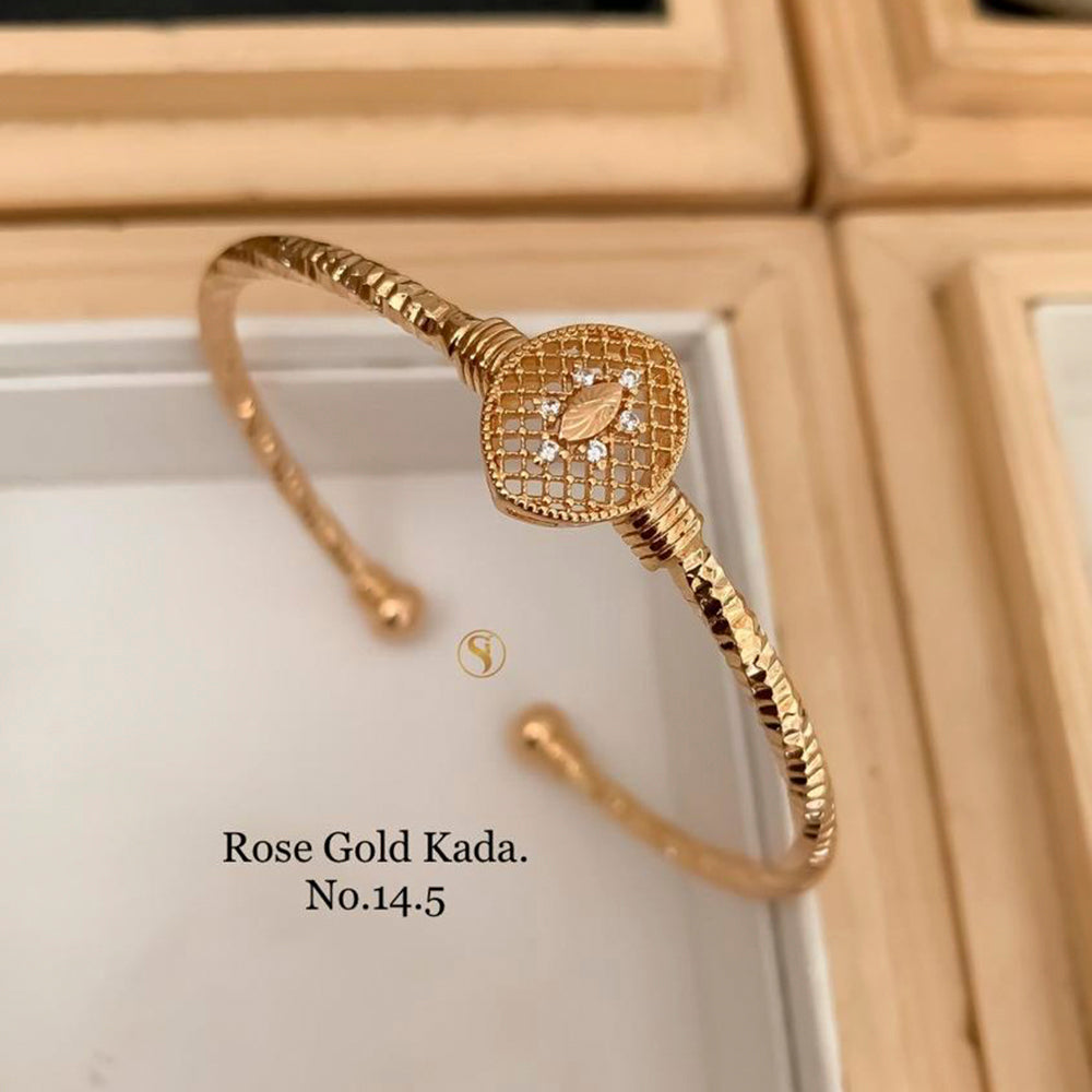 FS Collection Rose Gold Plated Kada