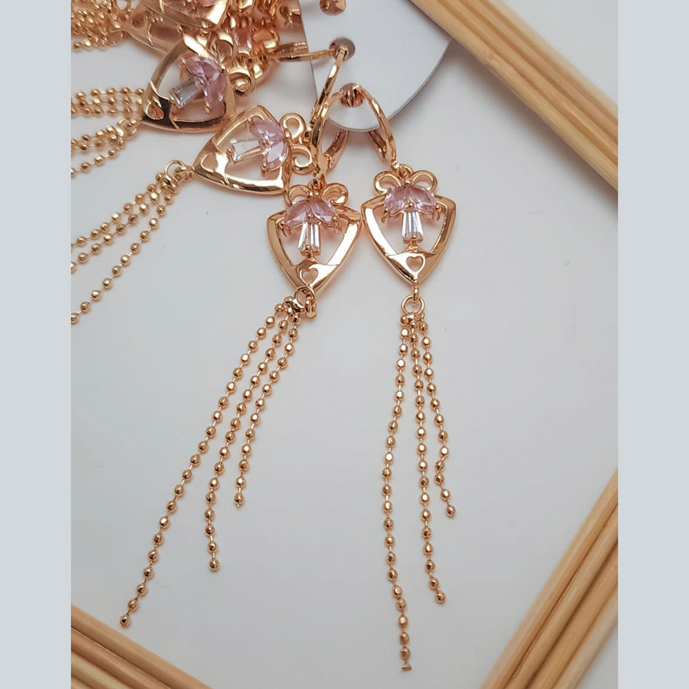 FS Collection Crystal Stone Dangler Earrings