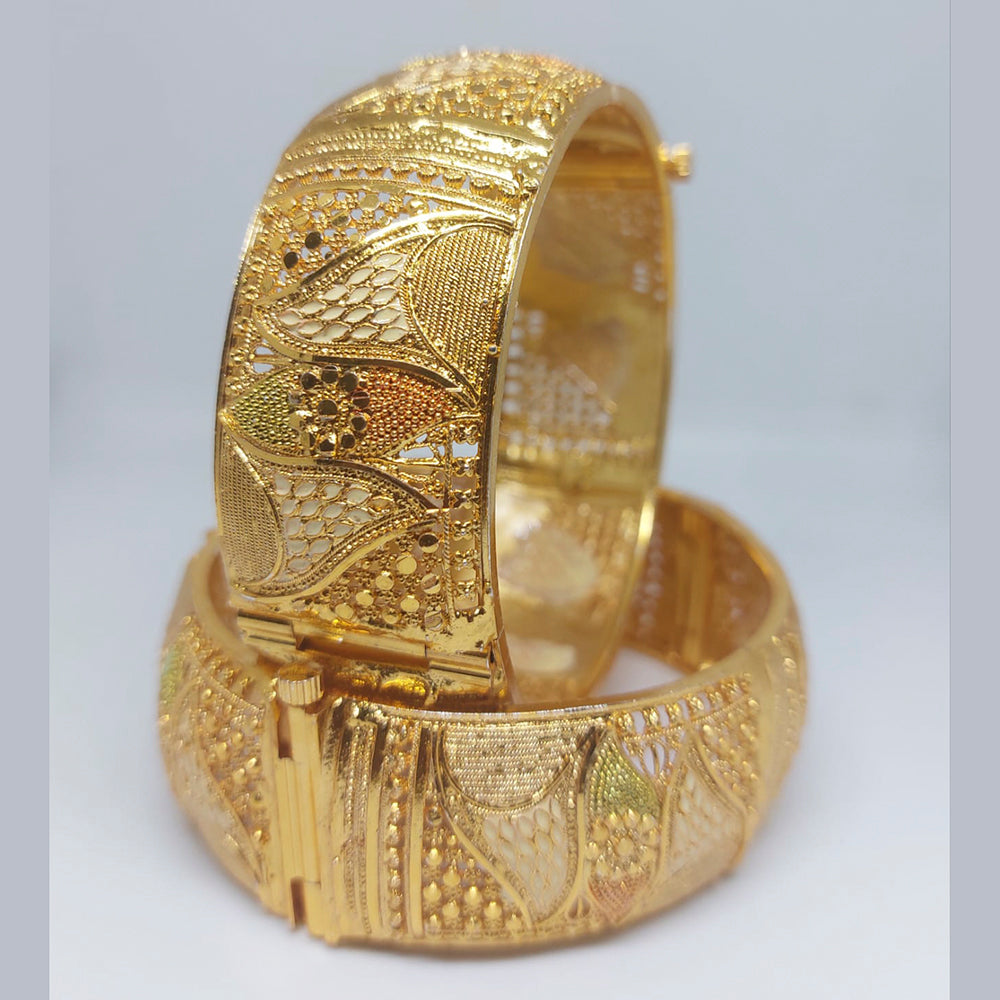FS Collection Gold Plated Bangles Set