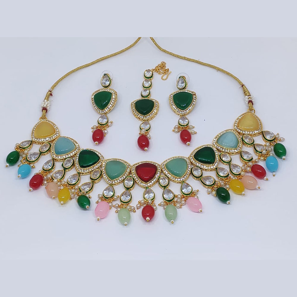 FS Collection Kundan Necklace Set