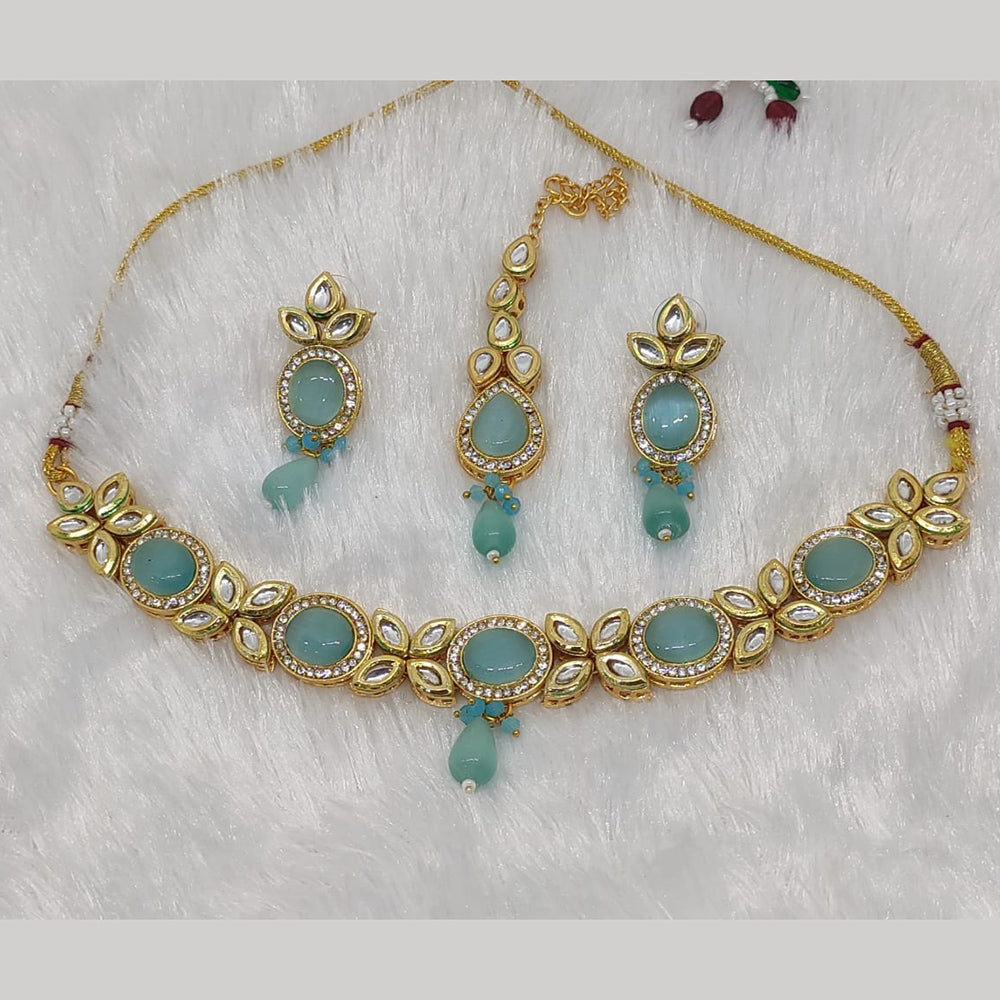 FS Collection Kundan Stone Choker Necklace Set