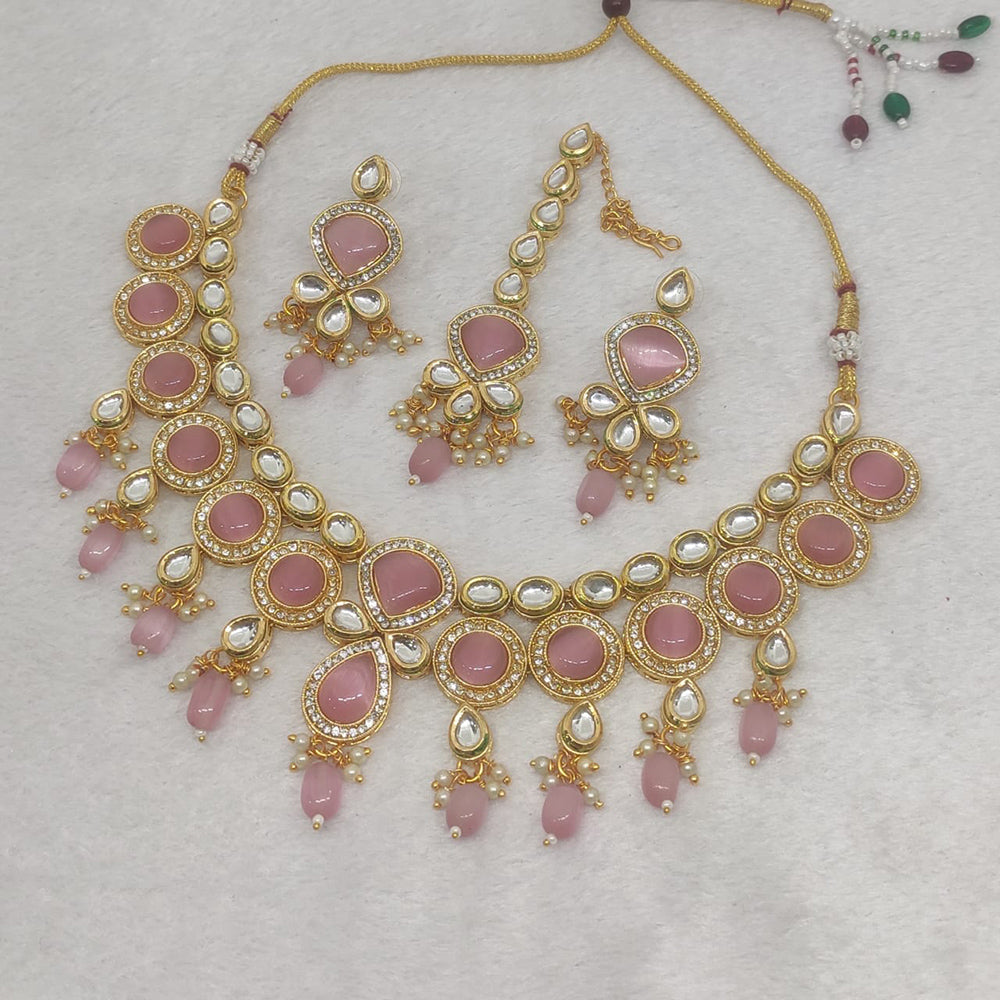 FS Collection Kundan Stone Necklace Set
