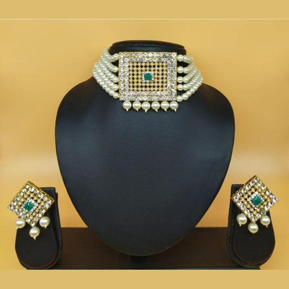FS Collection Pearls Choker Necklace Set