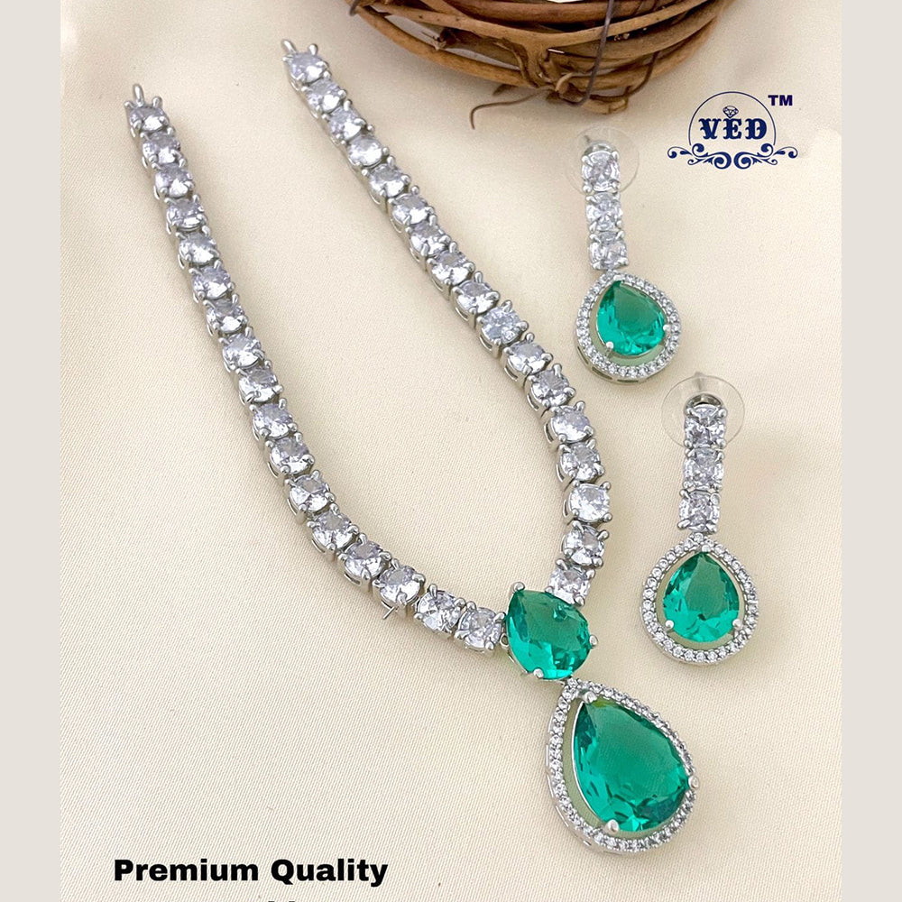 FS Collection AD Stone Necklace Set