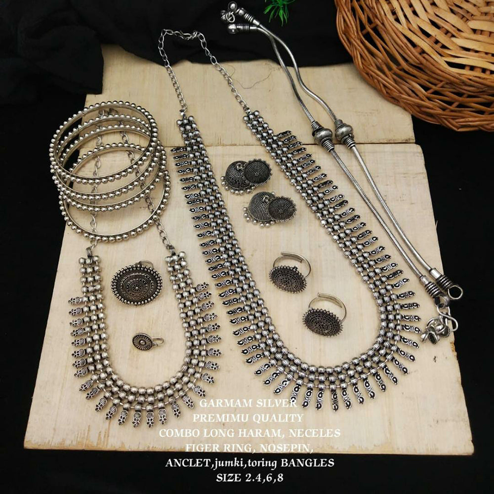 Fs Collection Oxidised Plated Combo Set