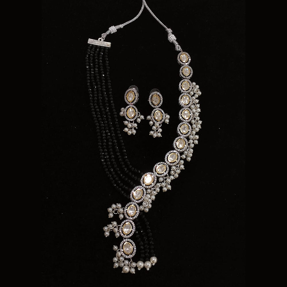 FS Collection Gold Plated Austrain Stone Necklace Set