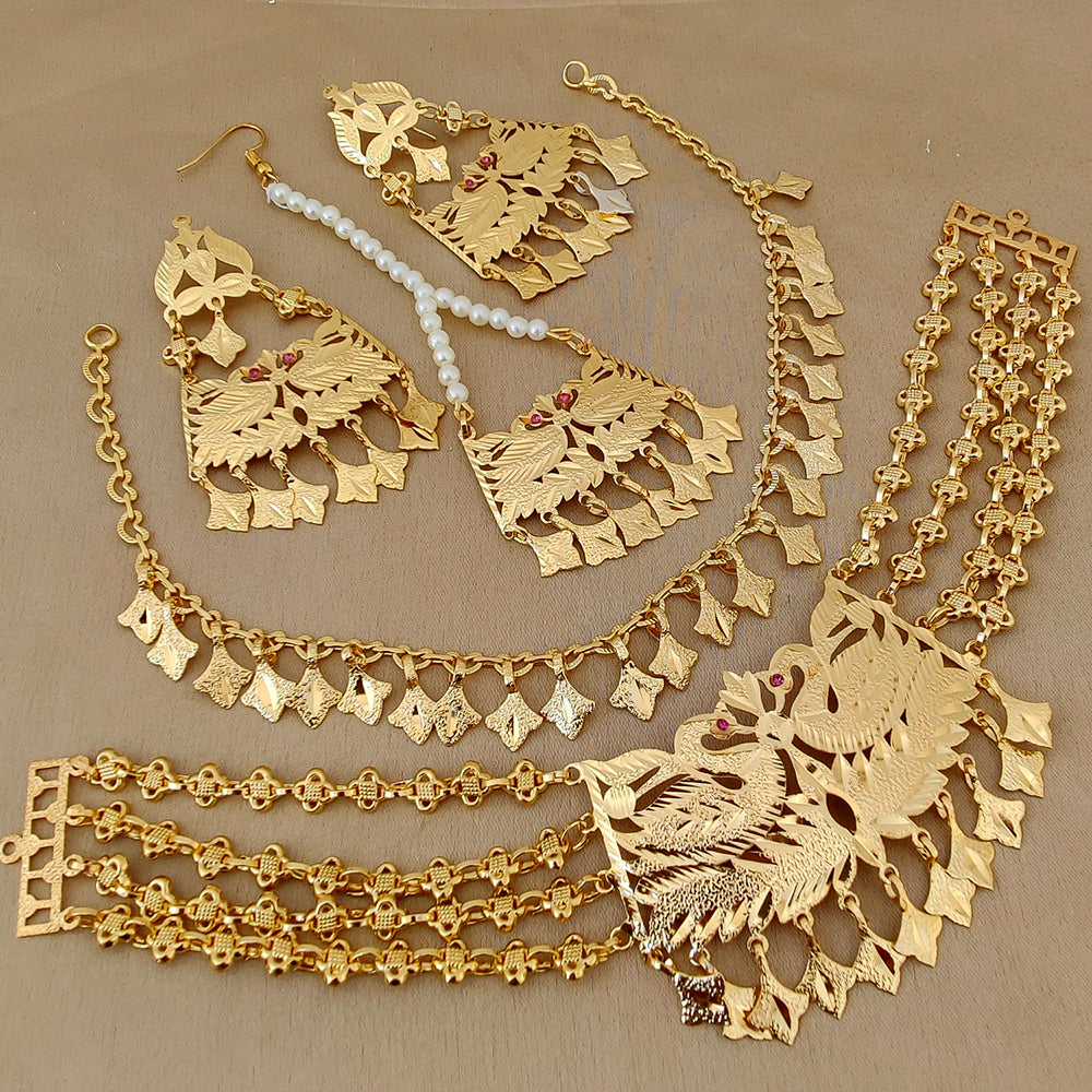FS Collection Gold Plated Necklace Combo