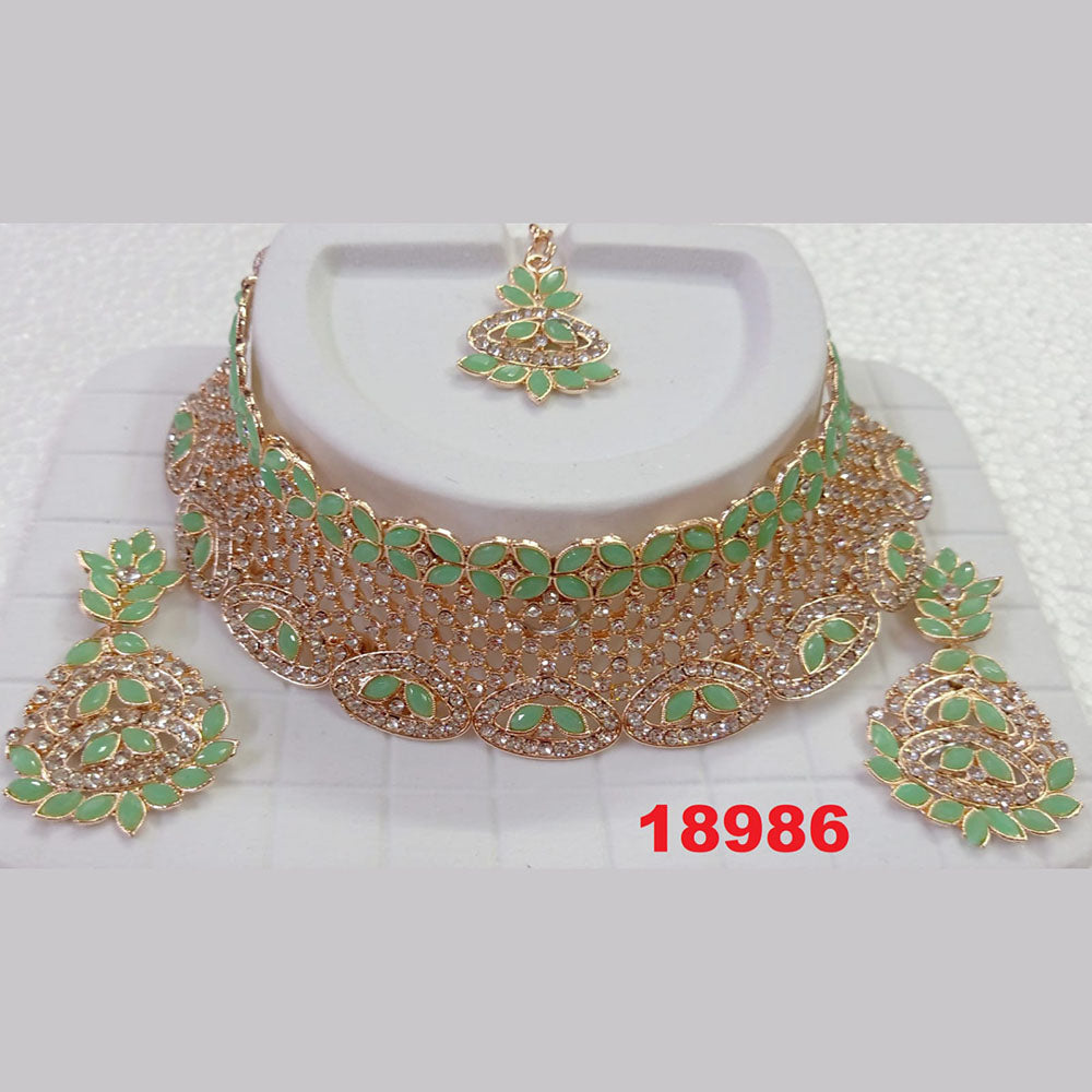 Crescent Creation Austrian Stone Necklace Set - 11471007