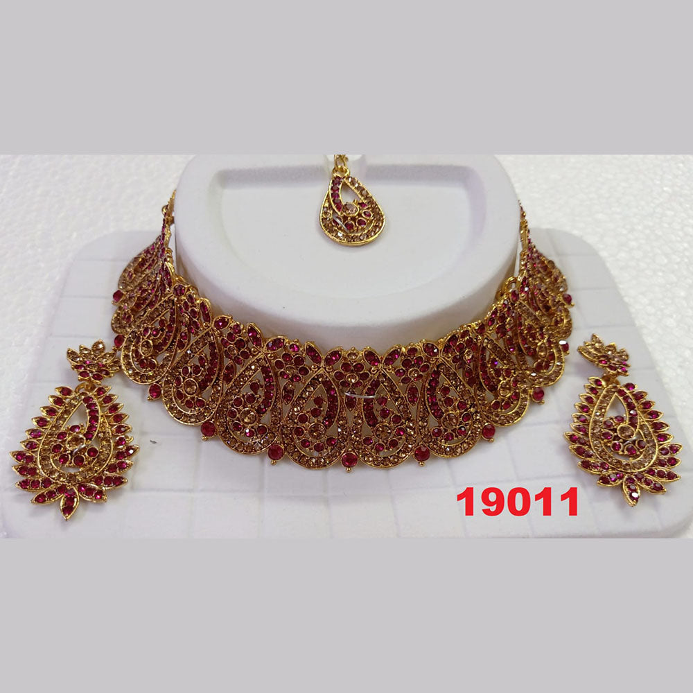 Crescent Creation Austrian Stone Necklace Set - 11471015