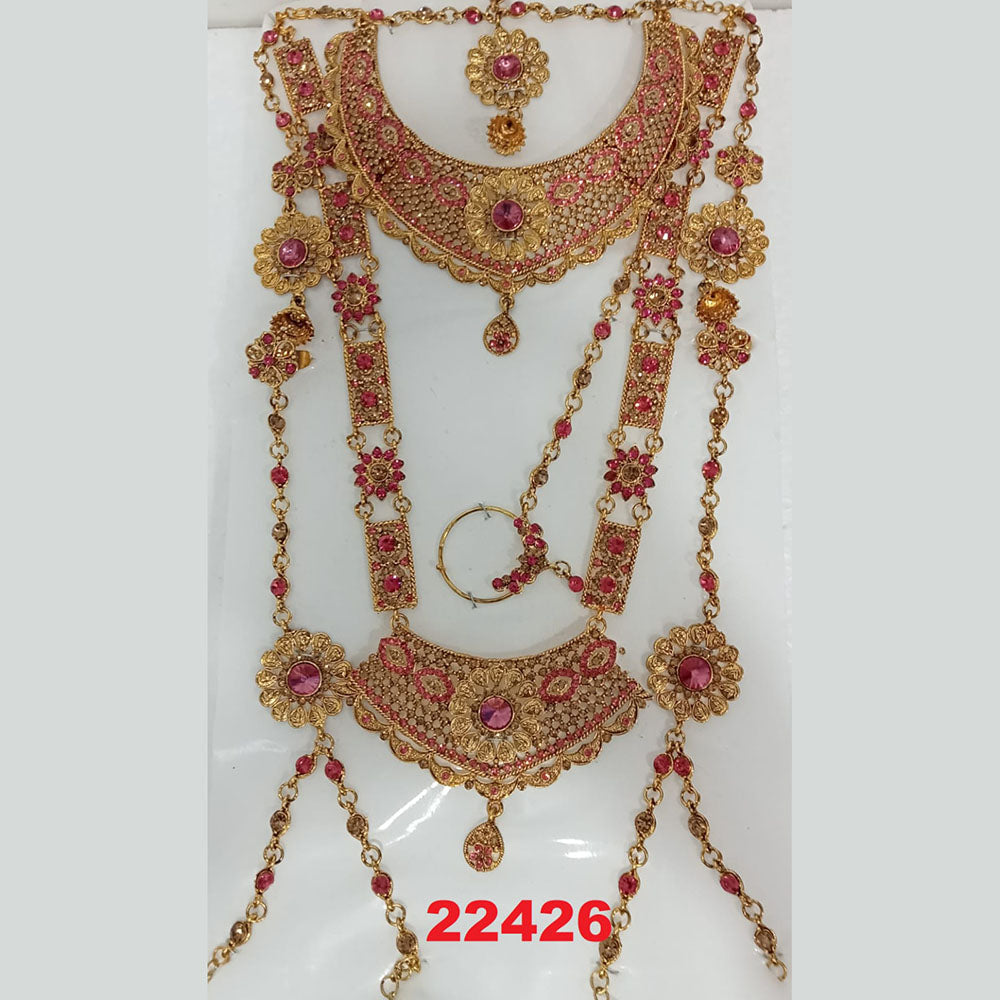 Crescent Creation Austrian Stone Bridal Jewellery Set