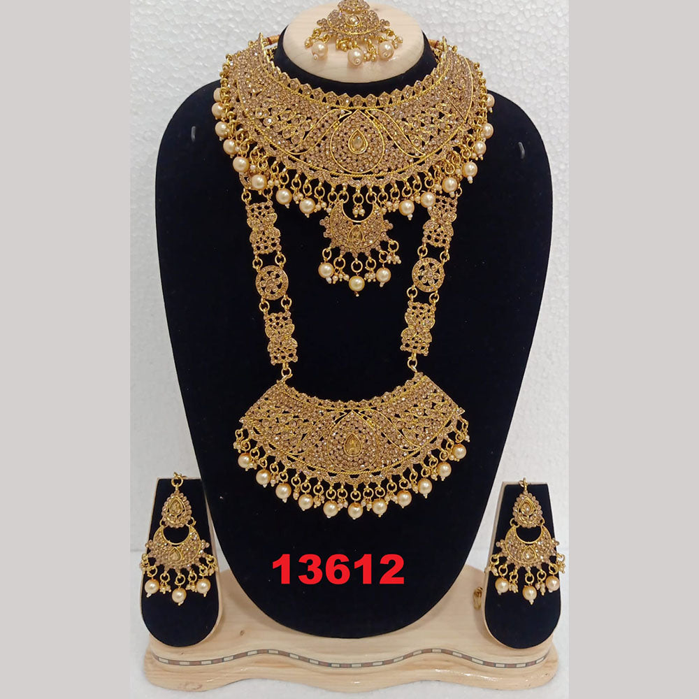 Crescent Creation Austrian Stone Bridal Jewellery Set