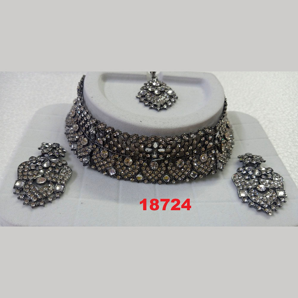 Crescent Creation Austrian Stone Necklace Set