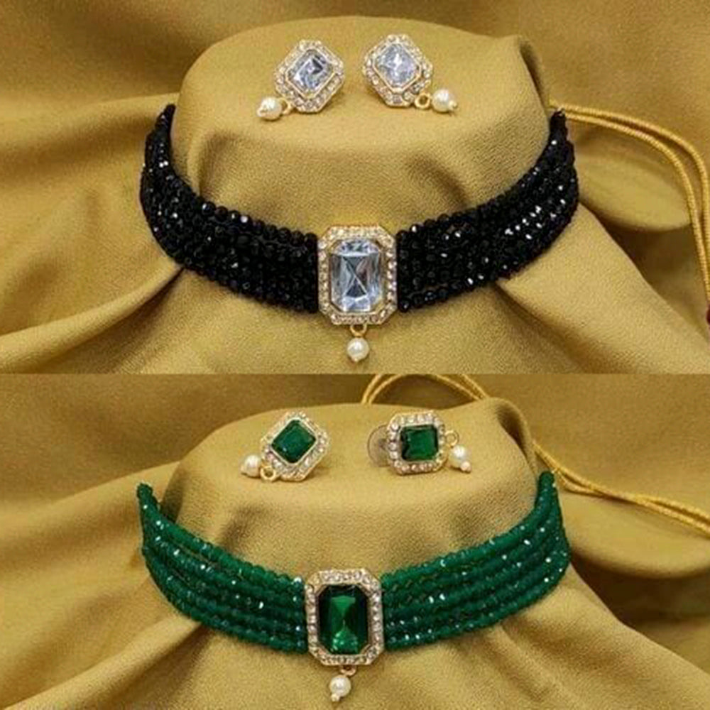 Raj Creations Pack Of 2 Necklace Combo Set