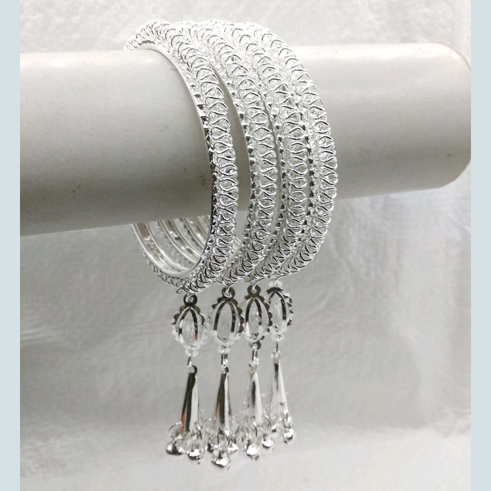 Star Bangles Silver Plated Bangle Set