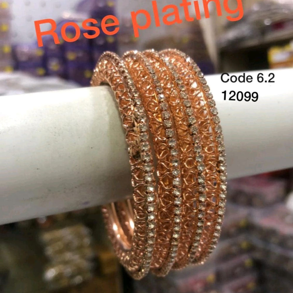 Star Bangles Rose Gold Plated Bangle Set