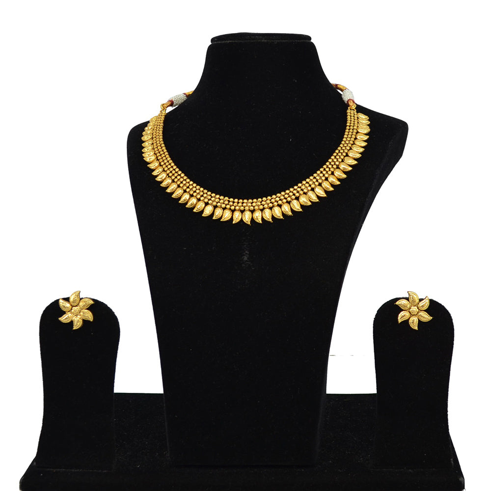 Saloni Fashion Jewellery Gold Plated Necklace Set – JewelEMarket