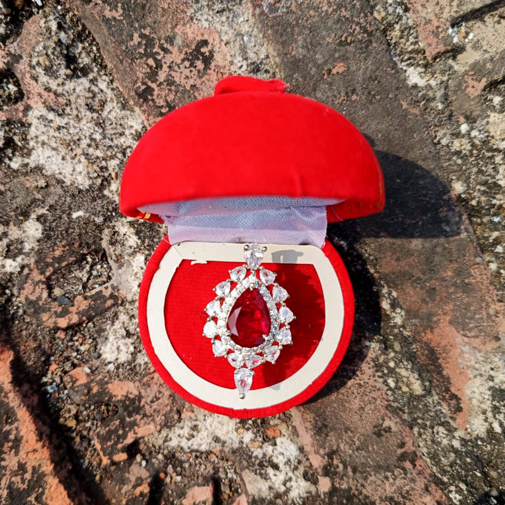 BK Fashion Silver Plated AD Ring