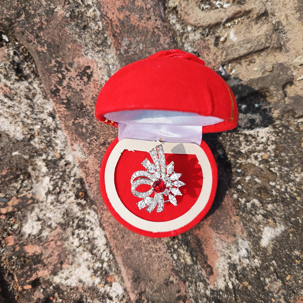 BK Fashion Silver Plated AD Ring