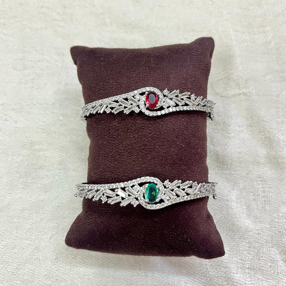 JewelTreeTz Silver Plated AD Bracelet