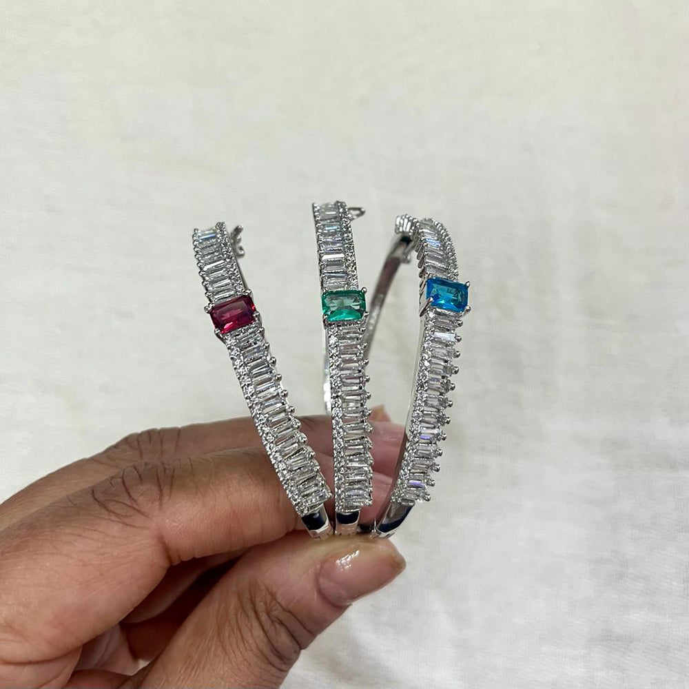 JewelTreeTz Silver Plated AD Bracelet