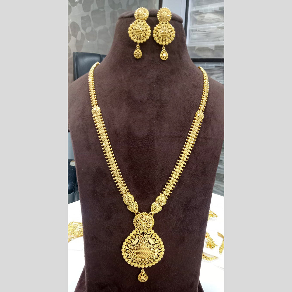 Sunrise Gold Forming Long Necklace Set