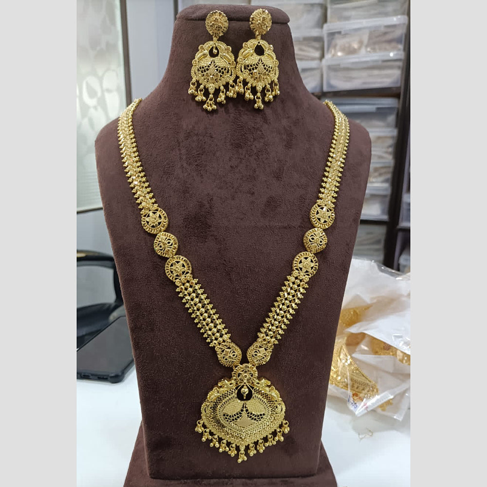 Sunrise Gold Forming Long Necklace Set