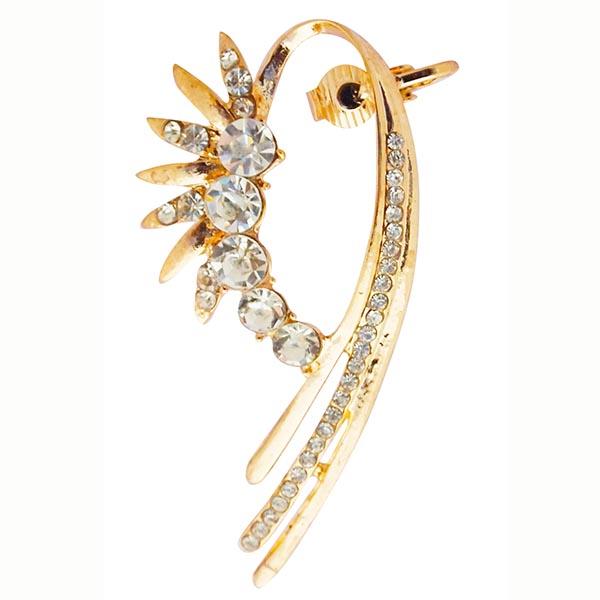 Urthn Austrian Stone Gold Plated Single Ear Cuff - 1302530